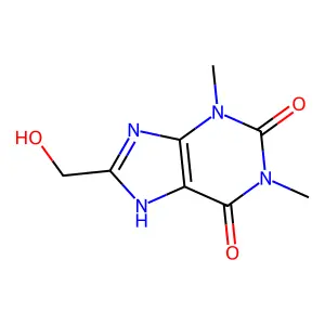 8-(Hydroxymethyl)theophylline structure