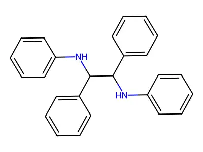 1,2-Ethanediamine, N,N',1,2-tetraphenyl- structure