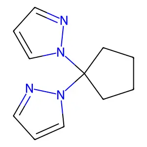 1,1'-Cyclopentylidenebis-1H-pyrazole structure
