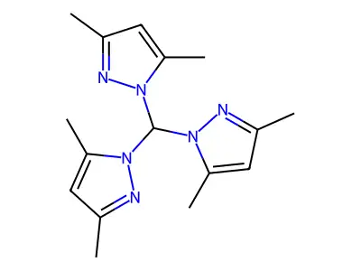 Tris(3,5-dimethyl-1-pyrazolyl)methane structure