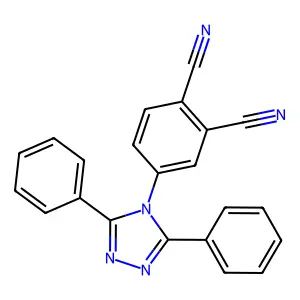 4-(3,5-Diphenyl-1,2,4-triazol-4-yl)benzene-1,2-dicarbonitrile structure