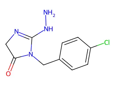 1-(4-Chlorobenzyl)-2-hydrazino-4,5-dihydro-1H-imidazol-5-one structure