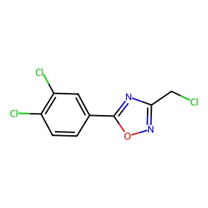 3-(Chloromethyl)-5-(3,4-dichlorophenyl)-1,2,4-oxadiazole structure