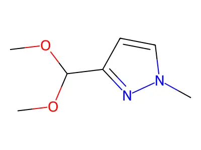 3-Dimethoxymethyl-1-methylpyrazole structure