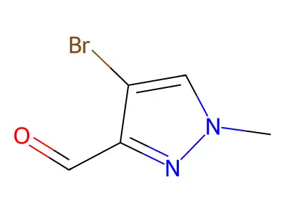 4-bromo-1-methyl-1H-pyrazole-3-carbaldehyde structure