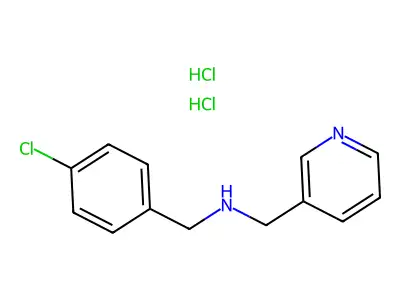 N-(4-Chlorobenzyl)-1-(pyridin-3-yl)methanamine dihydrochloride structure