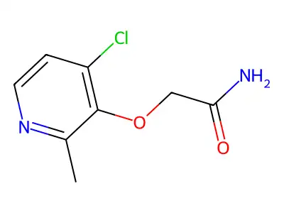 2-[(4-Chloro-2-methyl-3-pyridyl)oxy]acetamide structure