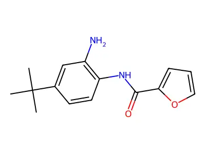 N-(2-amino-4-tert-butylphenyl)furan-2-carboxamide structure