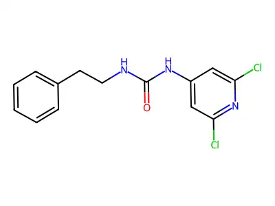 Urea, N-(2,6-dichloro-4-pyridinyl)-N'-(2-phenylethyl)- structure