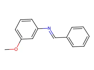 Benzylidene-(3-methoxyphenyl)-amine structure