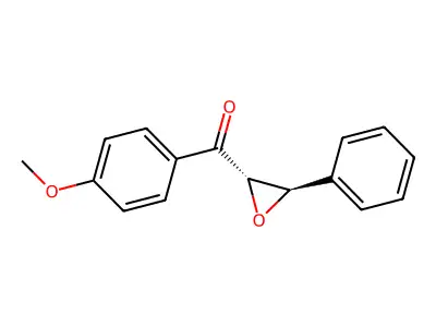4'-Methoxychalcone epoxide, trans-(+)- structure