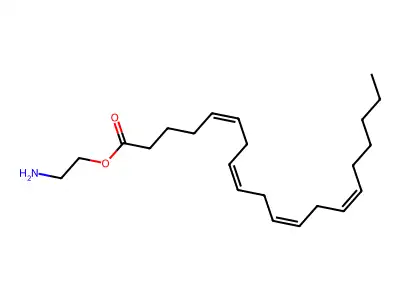 2-Aminoethyl icosa-5,8,11,14-tetraenoate structure