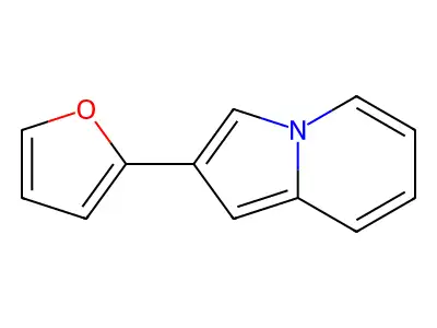 2-(Furan-2-yl)indolizine structure