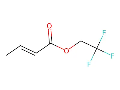 2,2,2-Trifluoroethyl but-2-enoate structure
