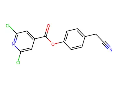 4-(Cyanomethyl)phenyl 2,6-dichloroisonicotinate structure