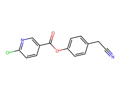 4-(Cyanomethyl)phenyl 6-chloronicotinate structure