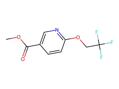 Methyl 6-(2,2,2-trifluoroethoxy)nicotinate structure