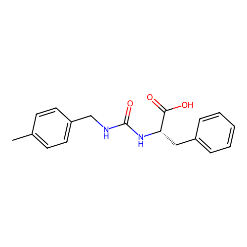 (S)-2-[3-(4-Methyl-benzyl)-ureido]-3-phenyl-propionic acid structure