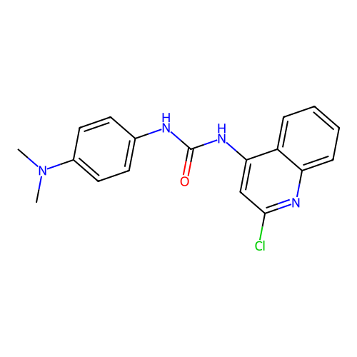 1-(2-Chloroquinolin-4-yl)-3-[4-(dimethylamino)phenyl]urea structure