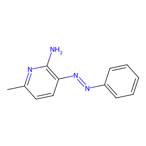 6-Methyl-3-(phenyldiazenyl)-2-pyridylamine structure