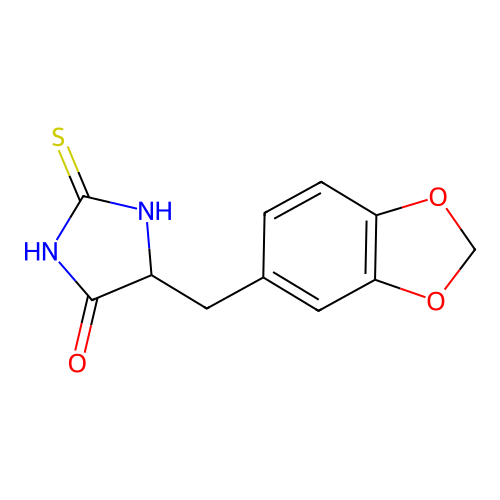 5-[3,4-Methylenedioxybenzyl]-2-thiohydantoin structure