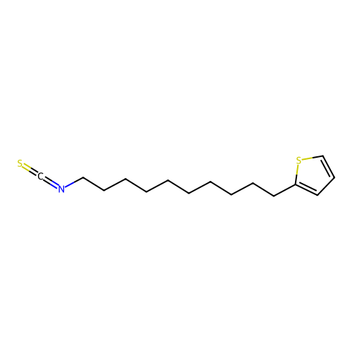 Thienyldecyl isothiocyanate structure