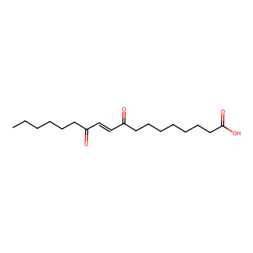 (10E)-9,12-Dioxooctadec-10-enoic acid structure