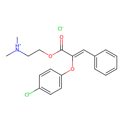 C19H20ClNO3.ClH structure
