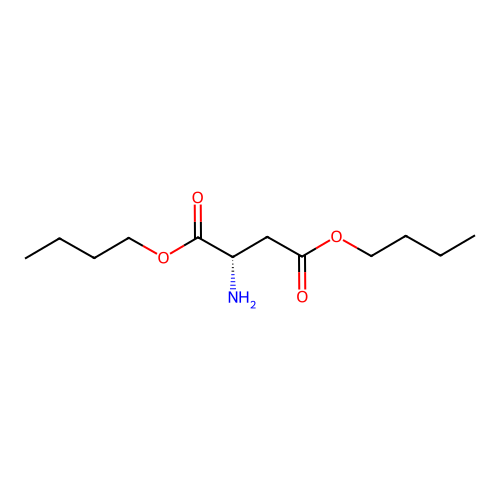 Aspartic acid, dibutyl ester structure