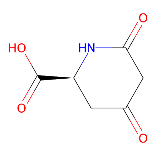 (2S)-4,6-dioxopiperidine-2-carboxylic acid structure