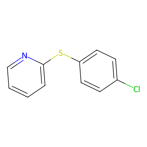 4-Chlorophenyl pyridin-2-yl sulfide structure