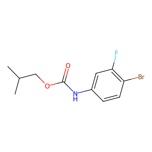 2-Methylpropyl (4-bromo-3-fluorophenyl)carbamate structure
