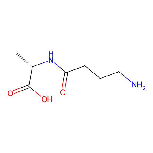 (2S)-2-(4-aminobutanoylamino)propanoic acid structure