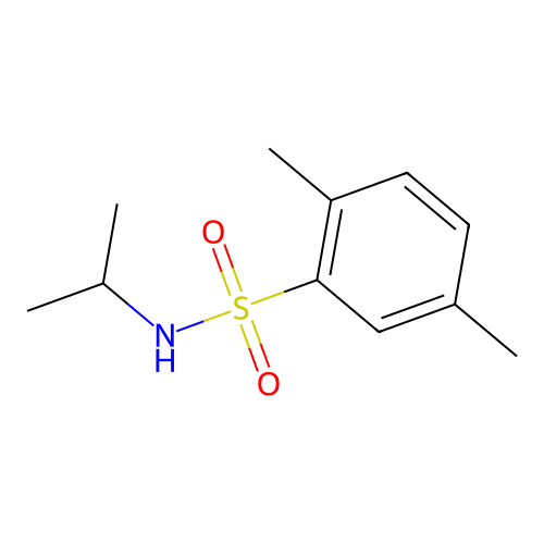 N-isopropyl-2,5-dimethylbenzenesulfonamide structure