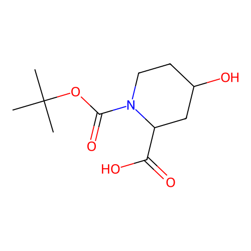 1-(tert-Butoxycarbonyl)-4-hydroxypiperidine-2-carboxylic acid structure