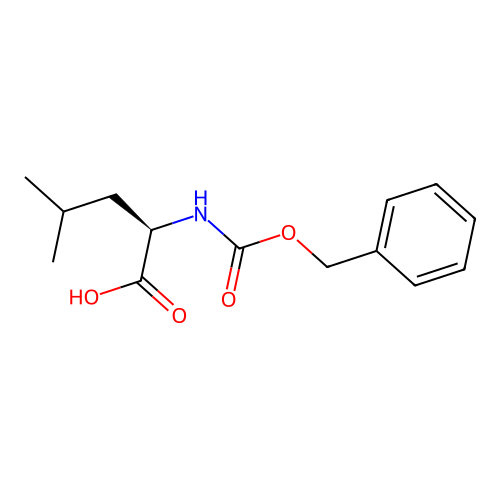 N-Cbz-D-leucine structure