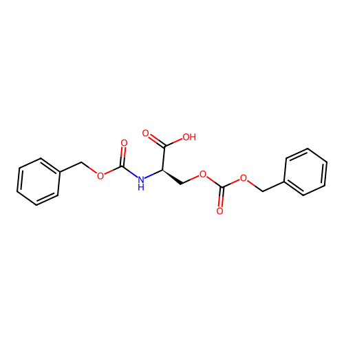 Serine, N-carboxy-, N-benzyl ester, benzyl carbonate (ester), D- structure