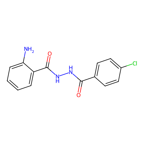 2-amino-N'-(4-chlorobenzoyl)benzohydrazide structure