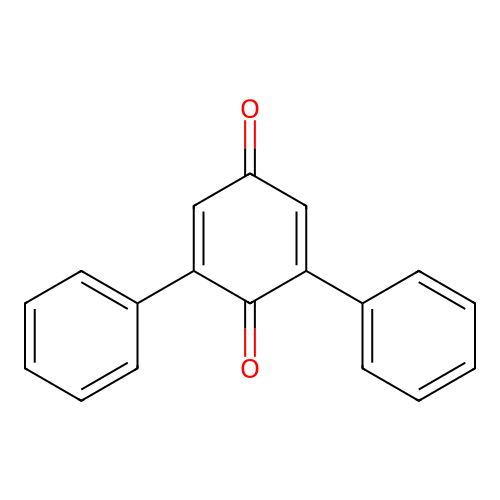 2,5-Cyclohexadiene-1,4-dione, 2,6-diphenyl- structure