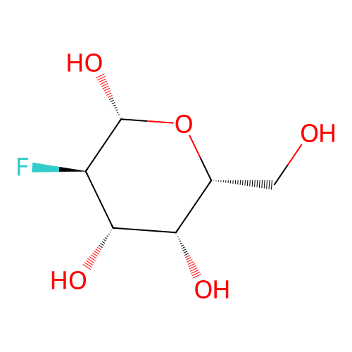 2-deoxy-2-fluoro-beta-D-galactose structure