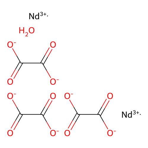 Neodymium(3+);oxalate;hydrate structure