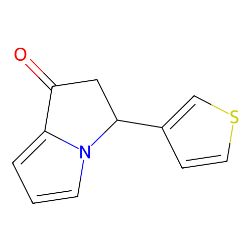 3-(3-Thienyl)-2,3-dihydropyrrolizin-1-one structure