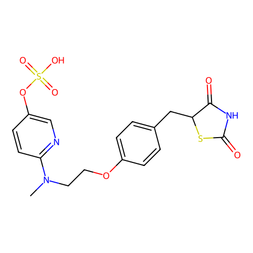 5-Hydroxy Rosiglitazone Sulfate structure