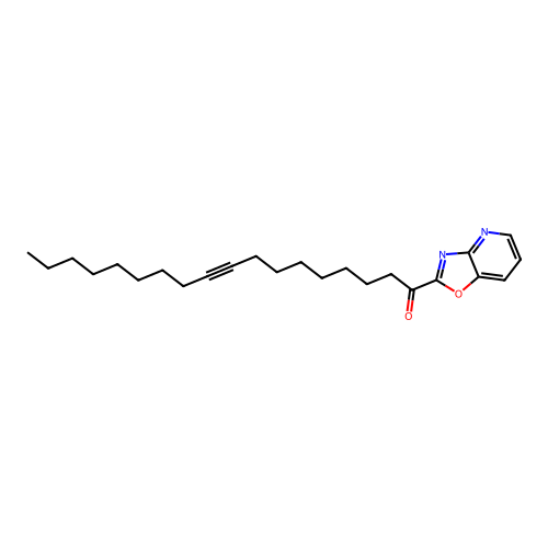 1-Oxazolo(4,5-b)pyridin-2-yl-octadec-9-yn-1-one structure