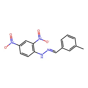 N-[(Z)-(3-methylphenyl)methylideneamino]-2,4-dinitroaniline structure