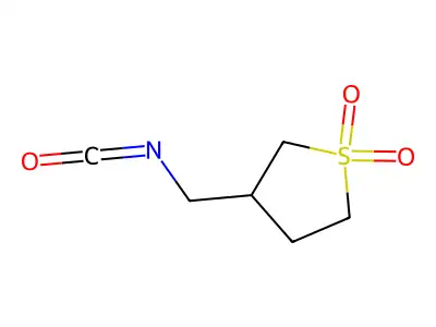 3-(Isocyanatomethyl)-1lambda6-thiolane-1,1-dione structure