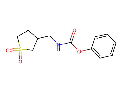 Phenyl ((1,1-dioxidotetrahydrothiophen-3-yl)methyl)carbamate structure