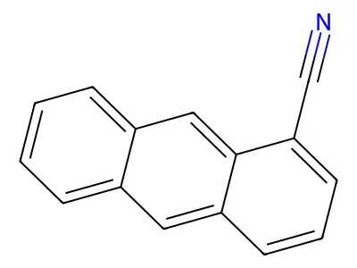 蒽-2-甲腈 structure