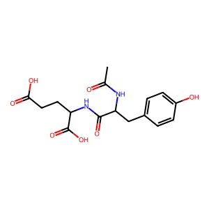 L-Glutamic acid, N-(N-acetyl-L-tyrosyl)- structure