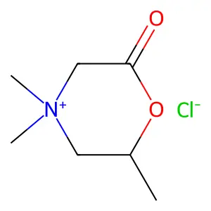 Morpholinium, 4,4,6-trimethyl-2-oxo-, chloride (1:1) structure